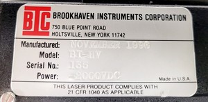 Thumbnail image of Brookhaven Instruments Model BI-200SM Light Scattering Research Goniometer Lab