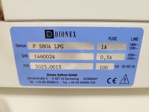 Thumbnail image of Thermo P580 Dionex P 580A LPG Low Pressure Gradient Degassing HPLC Pump Lab