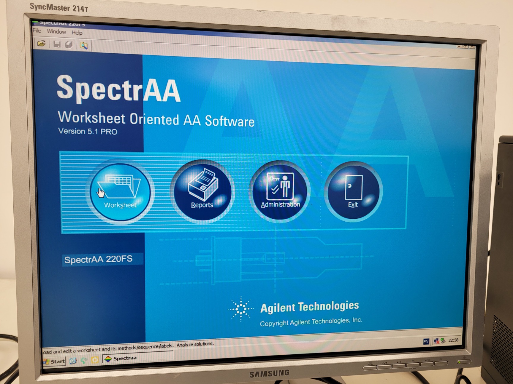 Image of Varian SpectrAA Atomic Absorption Spectrometer  Model - 220FS 