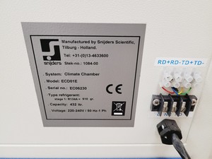 Thumbnail image of Snijders Scientific ECD01E Growth Chamber Climate System Lab