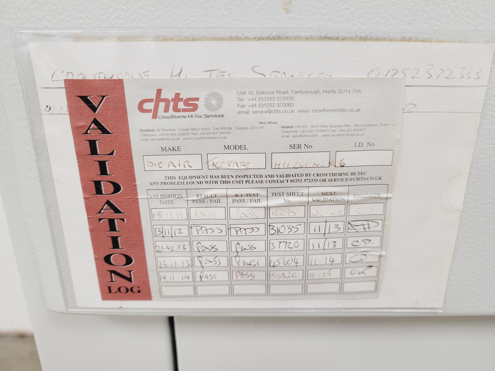 Image of Bioair TopSafe 1.2 Class II 2 Biological Safety Cabinet Lab