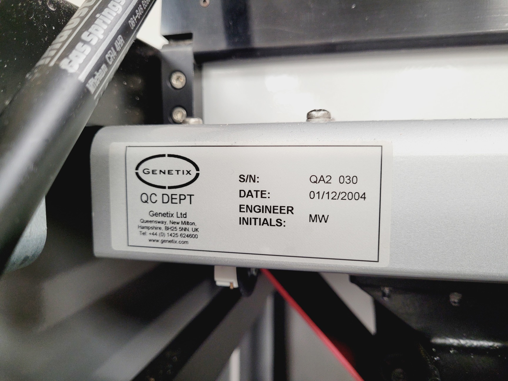 Image of Genetix QArray 2 Microarray Printer Plant Cloning Unit Lab (No Control Unit)