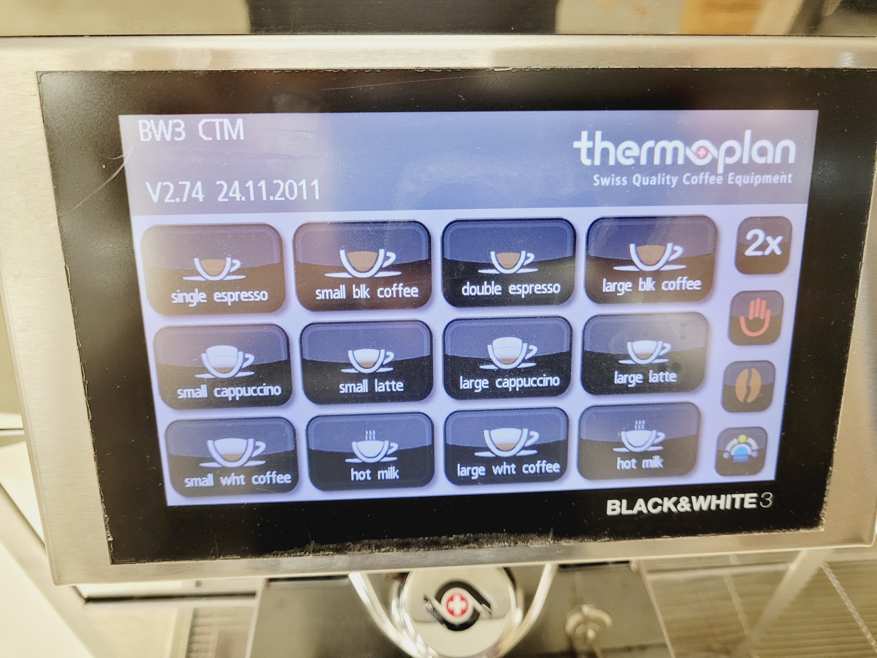 Image of Thermoplan Black & White 3 Bean-to-Cup Coffee Machine  Model - BW3 CTM