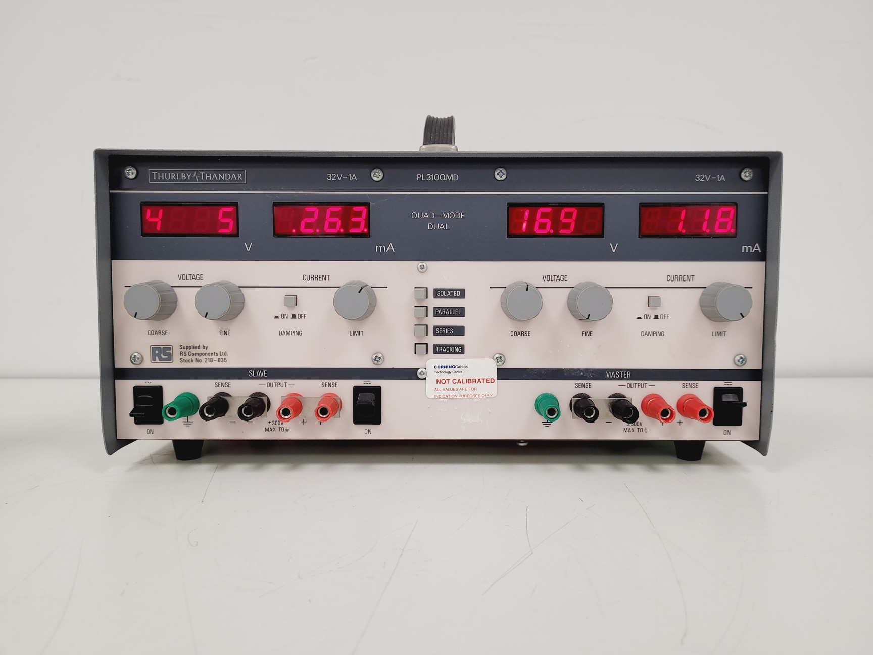 Image of Thurlby Thandar Model PL310QMD Dual Bench Power Supply Lab