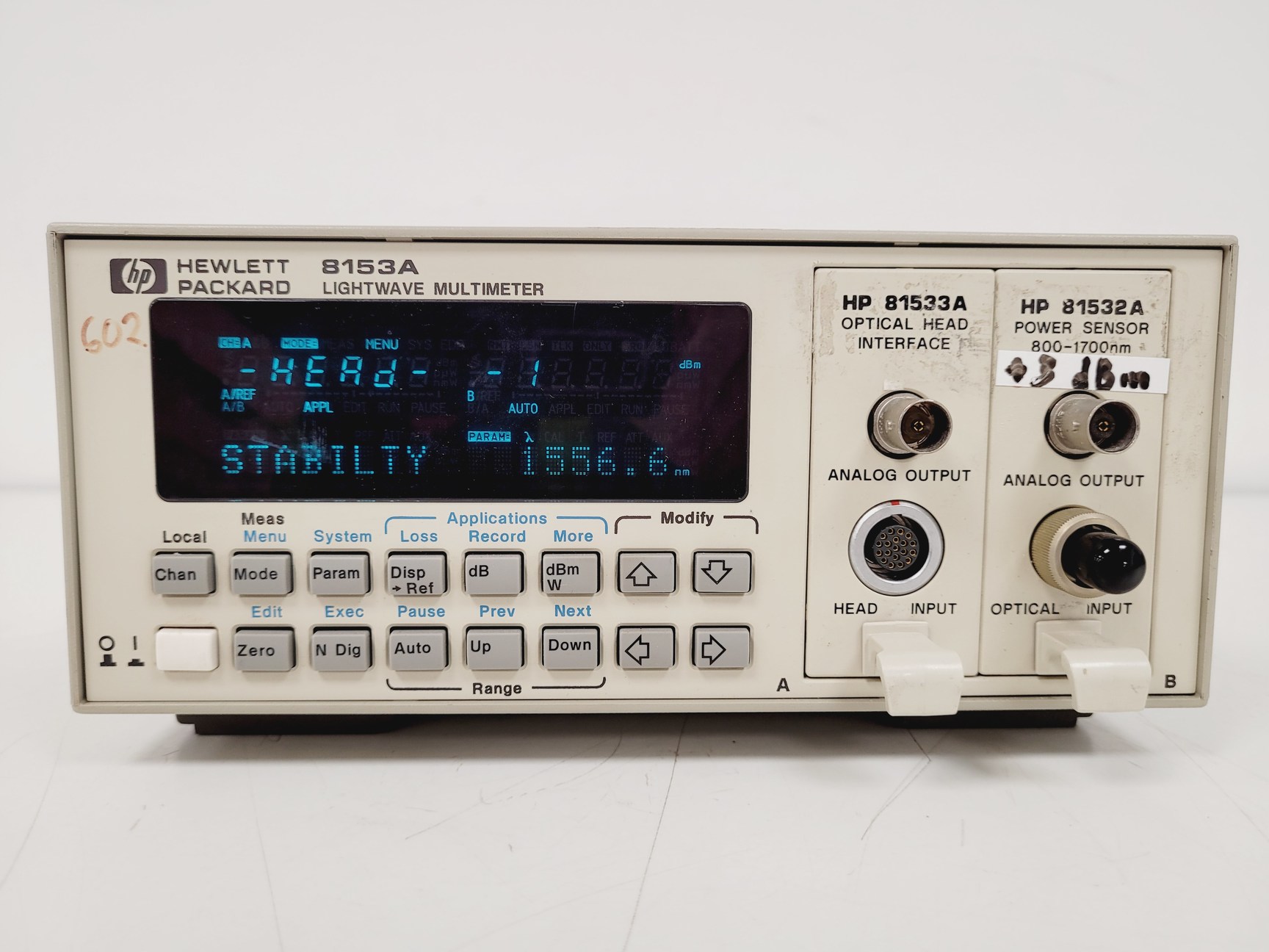 Image of Hewlett Packard Lightwave Multimeter Model 8153A Lab