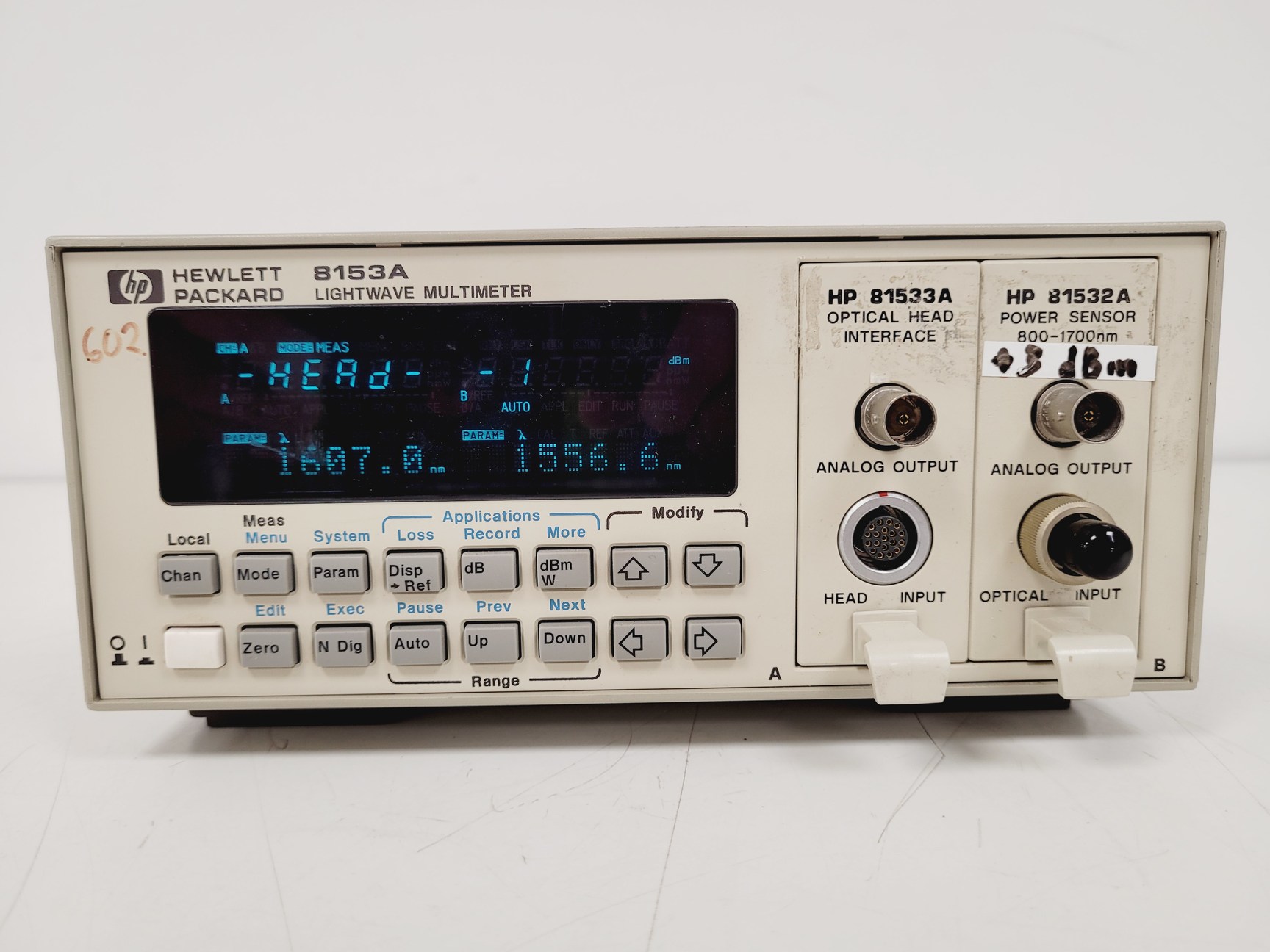 Image of Hewlett Packard Lightwave Multimeter Model 8153A Lab