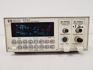 Thumbnail image of Hewlett Packard Lightwave Multimeter Model 8153A Lab