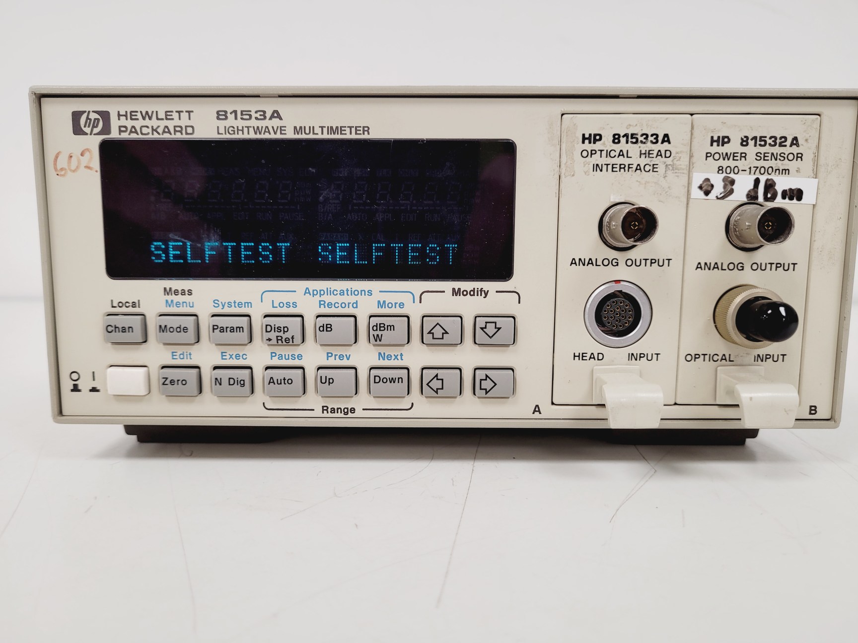 Image of Hewlett Packard Lightwave Multimeter Model 8153A Lab