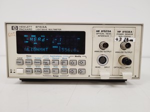 Thumbnail image of Hewlett Packard Lightwave Multimeter Model 8153A Lab