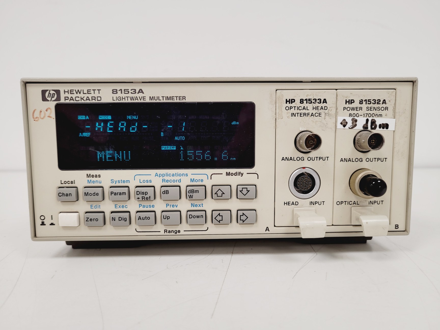 Image of Hewlett Packard Lightwave Multimeter Model 8153A Lab