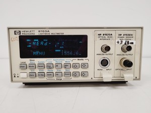 Thumbnail image of Hewlett Packard Lightwave Multimeter Model 8153A Lab