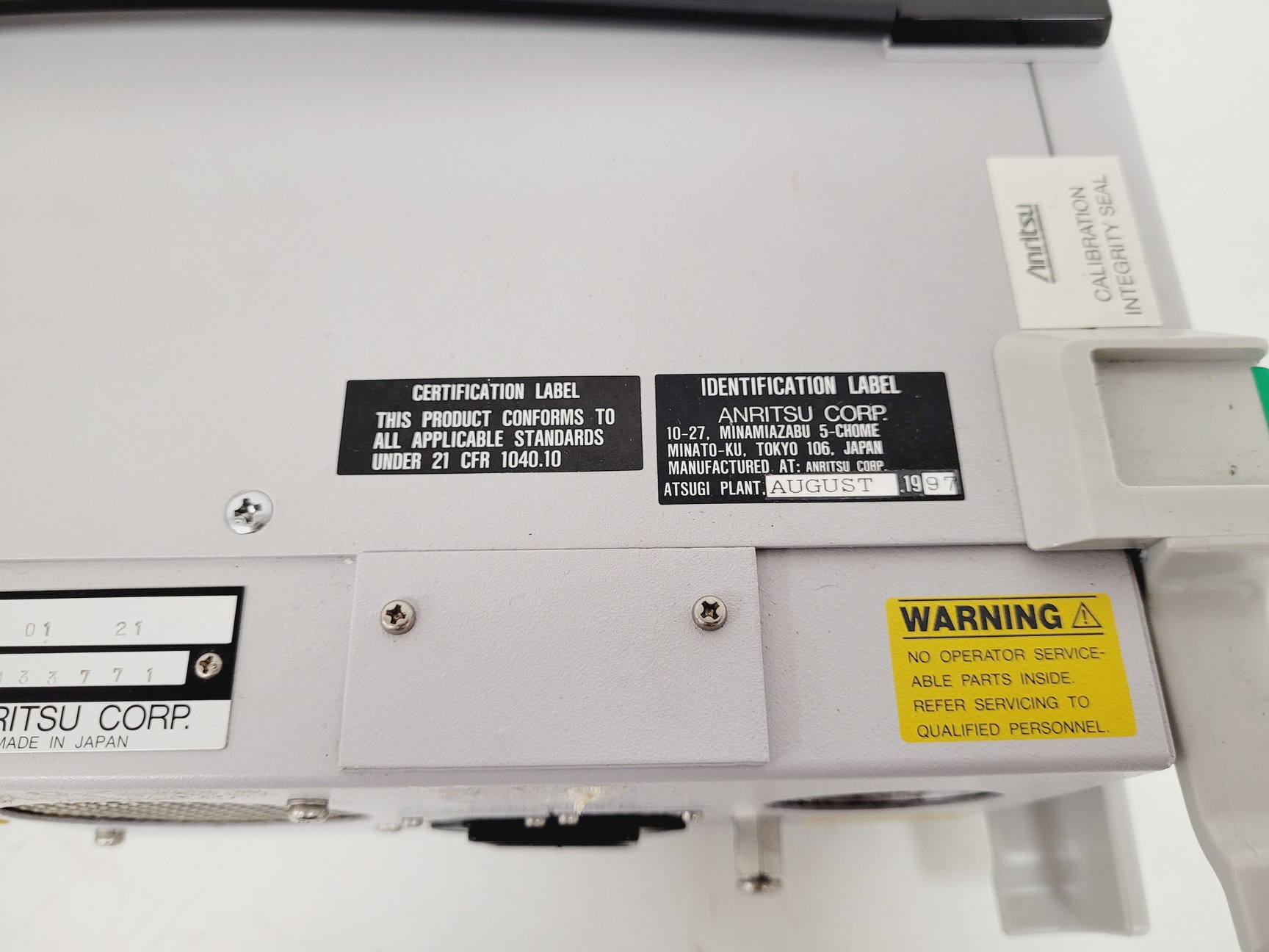 Image of Anrtisu Portable STM-16 Analyzer Model MP1656A Lab