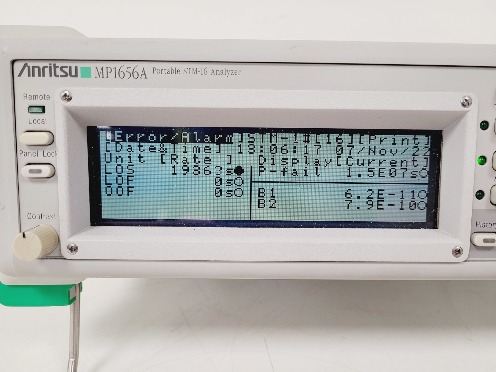 Image of Anrtisu Portable STM-16 Analyzer Model MP1656A Lab