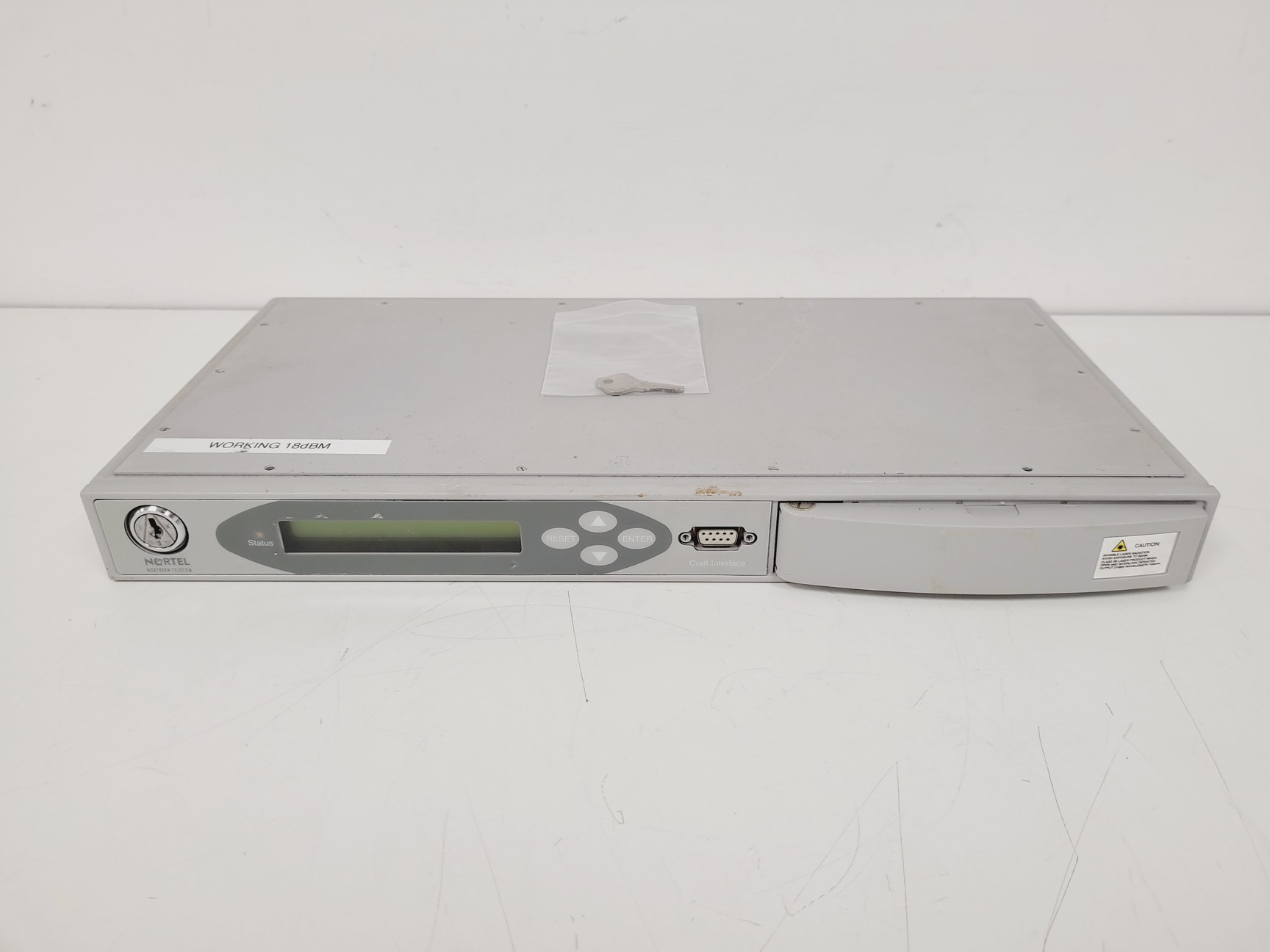 Image of Nortel Erbium Doped Fiber Amplifier with Key Model FA17UFAC-119C28 Lab