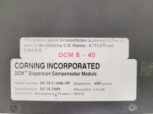 Thumbnail image of Corning Dispersion Compensator Module Model DCM-C-040-SP Lab