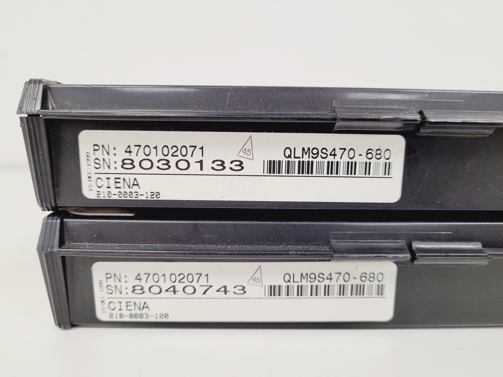 Image of 2 x Lasertron Pump Lasers for Optical Amplifier Applications PN 470102071 Lab