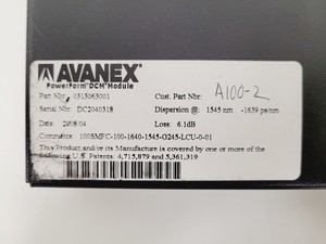 Thumbnail image of Avenex Powerform FIber DCM Module  PN. 0313063001 Lab