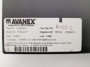 Thumbnail image of Avenex Powerform DCM Module Fiber Part Nr. 0313063001 Lab