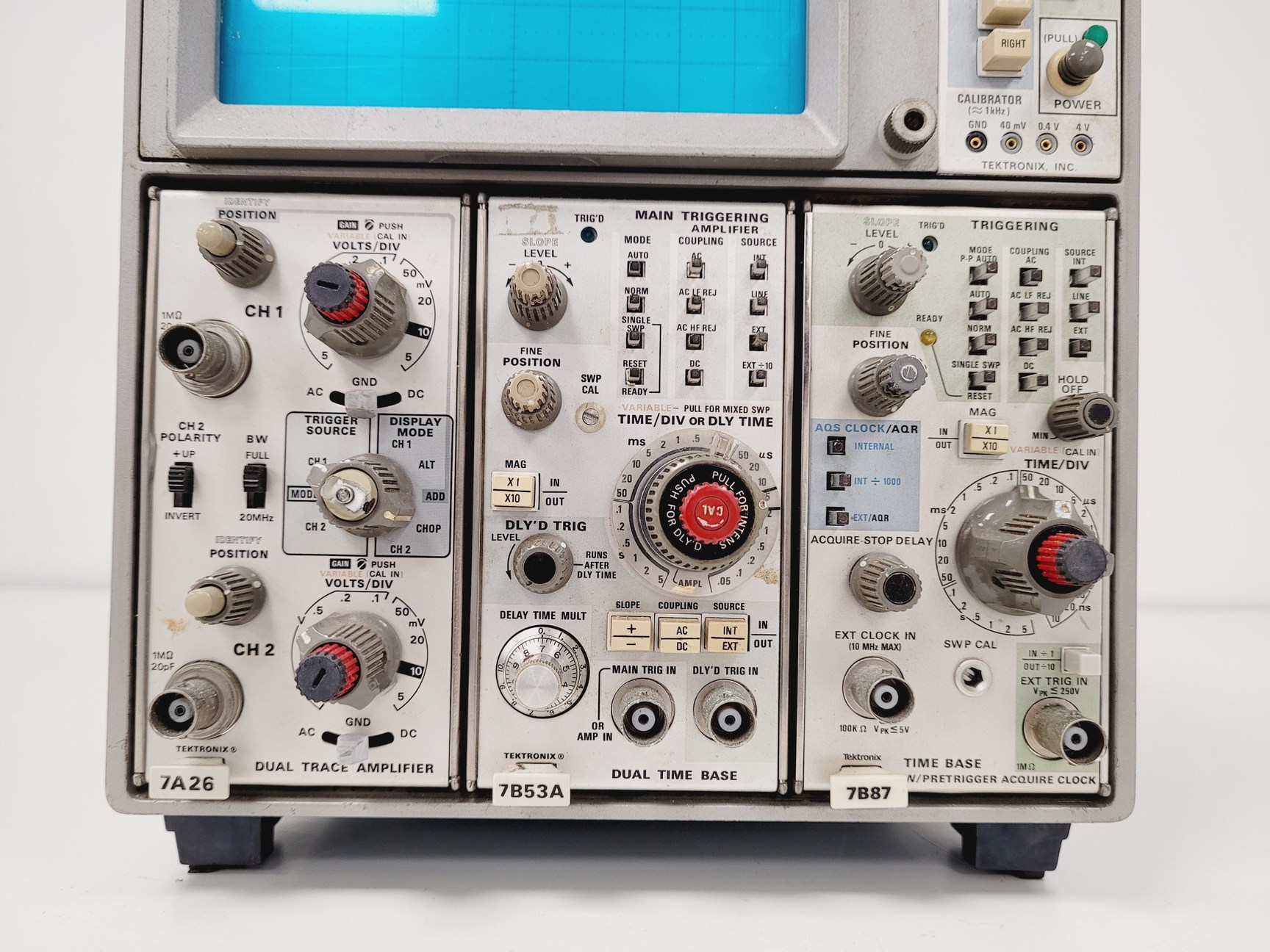 Image of Tektronix Large Screen Vertical Oscilloscope Model 7603 Lab