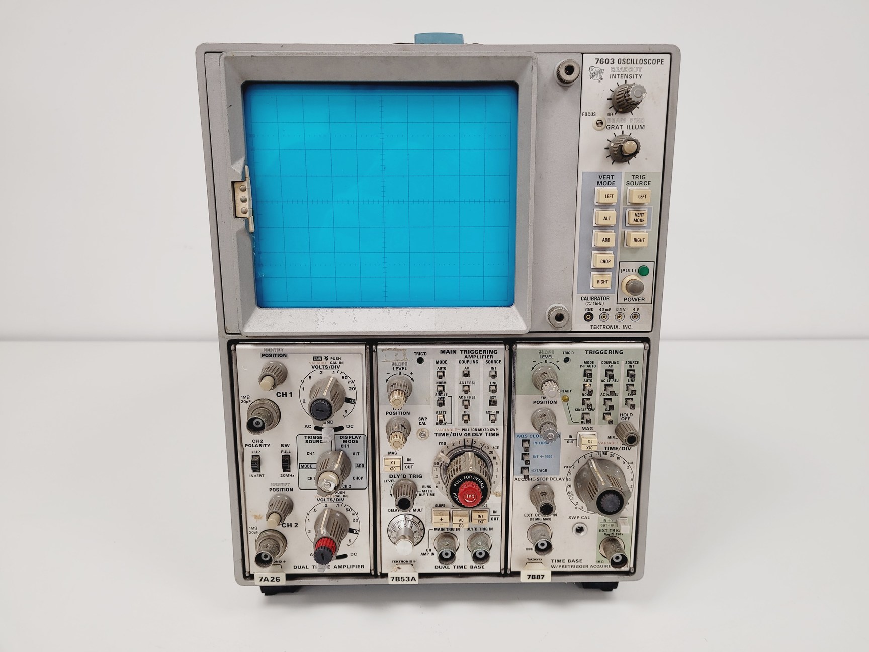 Image of Tektronix Large Screen Vertical Oscilloscope Model 7603 Lab