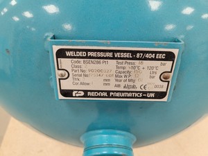 Thumbnail image of Rednal Pneumatics UK Welded Pressure Vessel - 87/404 EEC