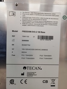 Thumbnail image of Tecan Freedom EVO-2 100 Liquid Handling Robot Lab Spares/Repairs