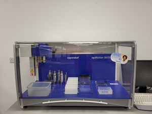Thumbnail image of Eppendorf EpMotion 5075 LH Automated Liquid Handling System Computer Version Lab