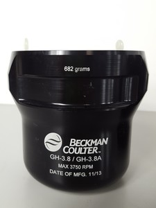 Thumbnail image of Beckman Coulter GH-3.8 Rotor & 4 x GH-3.8/GH-3.8A 3750 RPM Centrifuge Buckets 