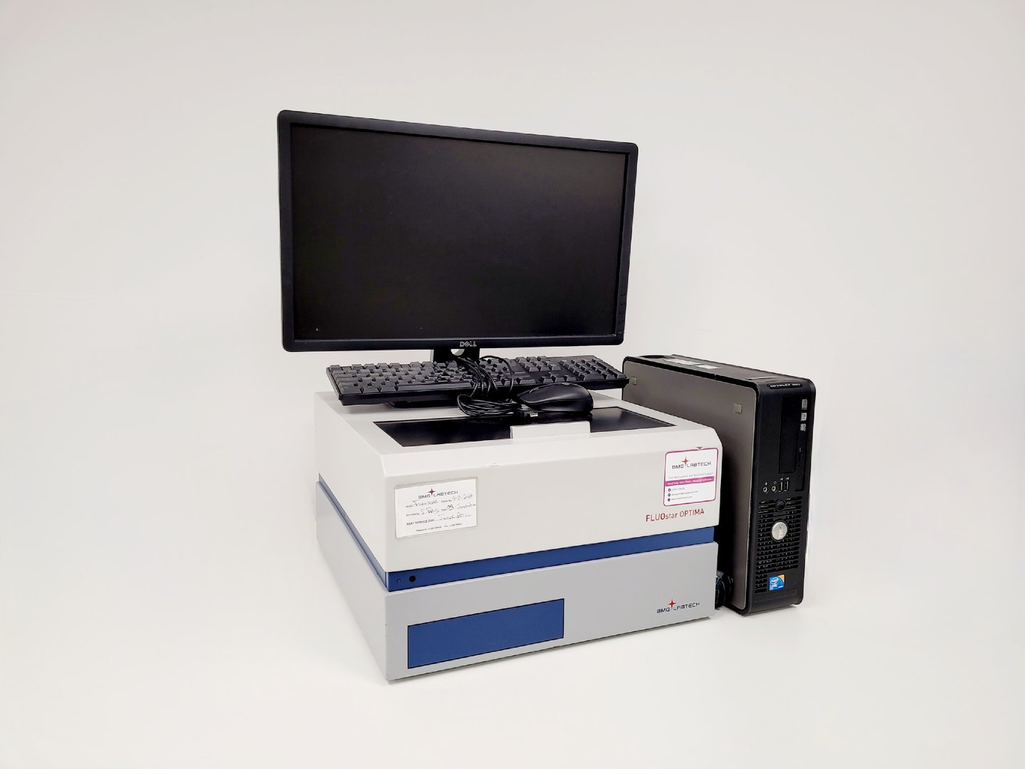Image of BMG Labtech FLUOstar Optima Microplate Reader System with PC & Software Lab