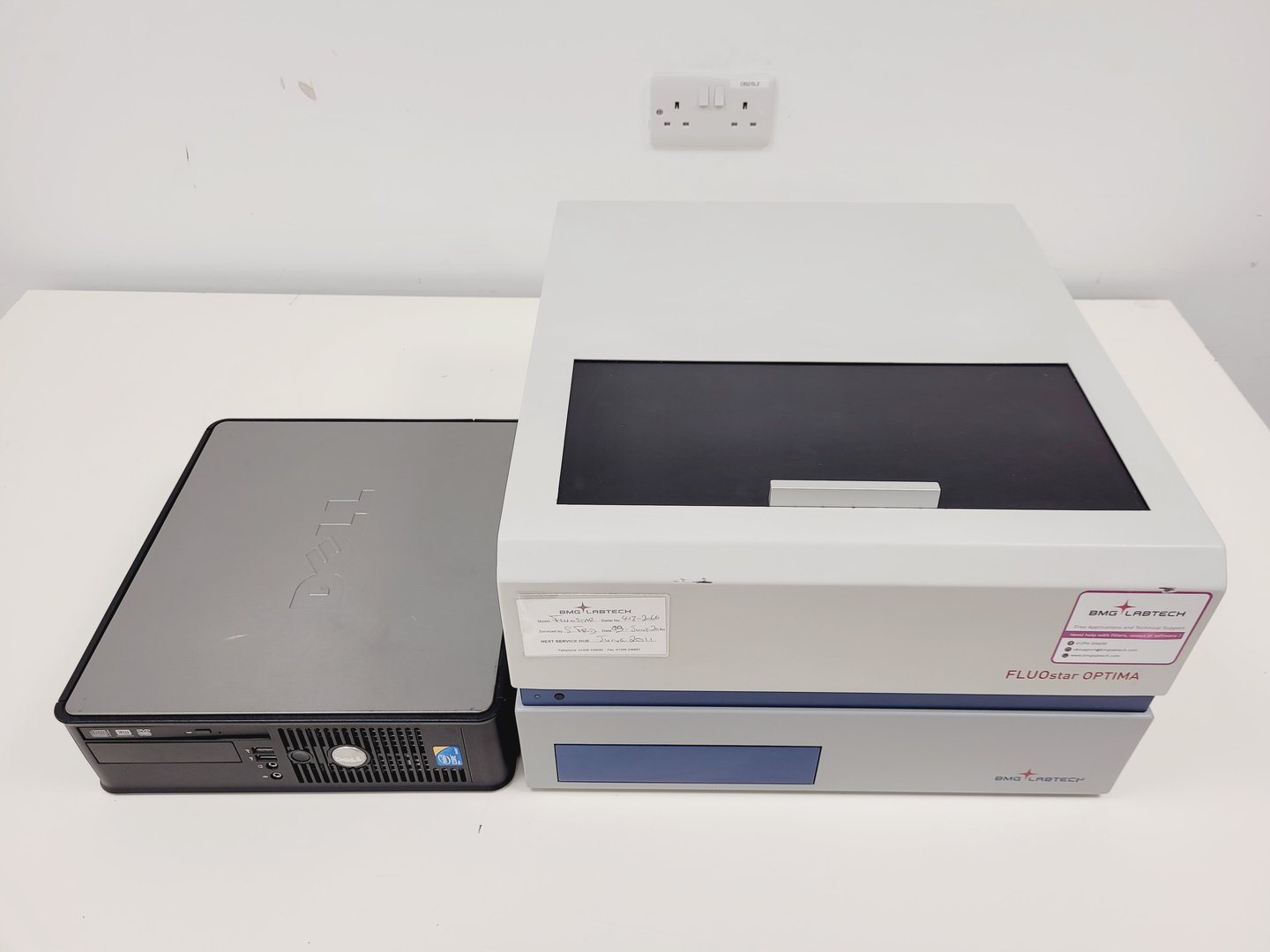 Image of BMG Labtech FLUOstar Optima Microplate Reader System with PC & Software Lab