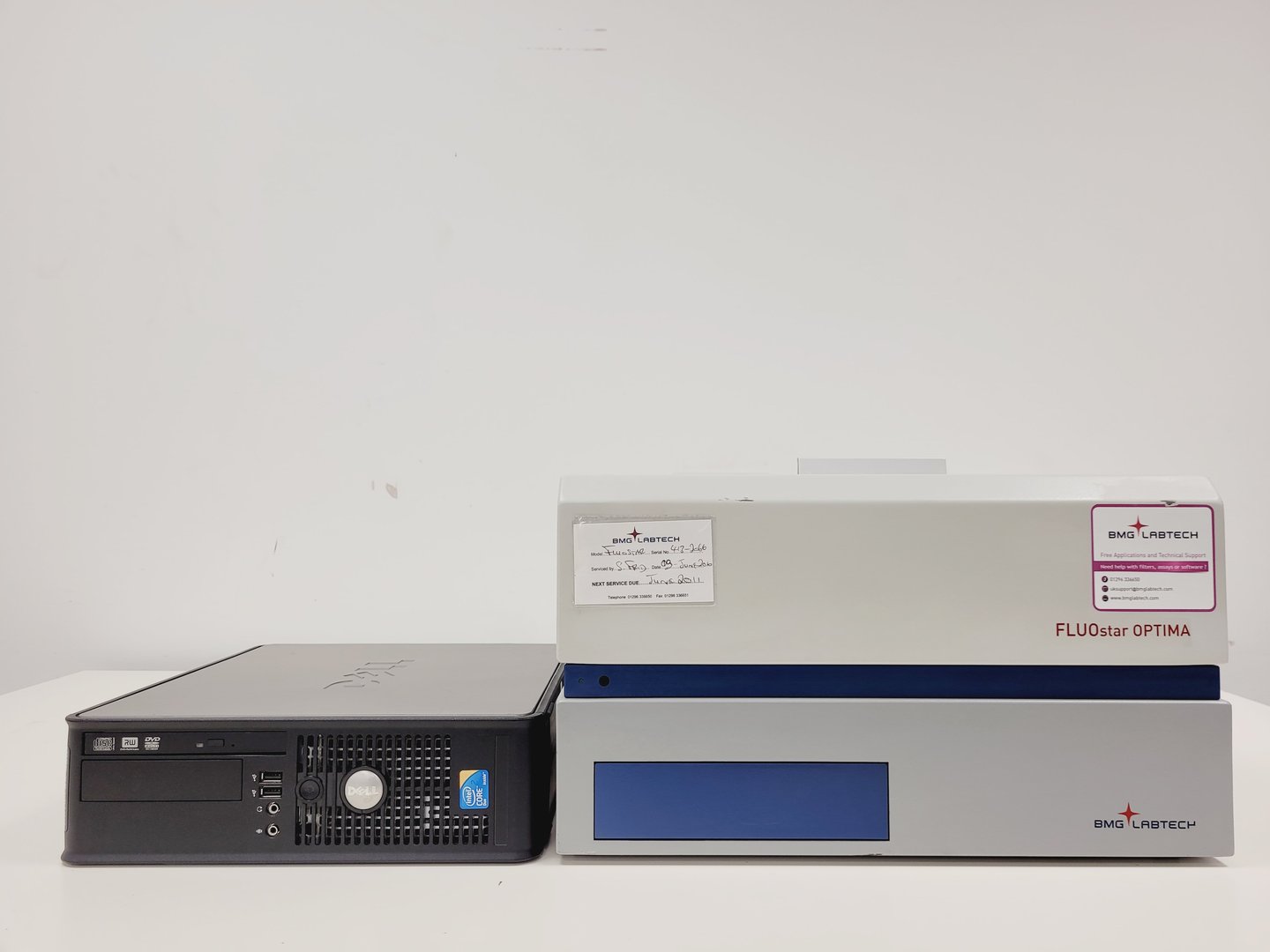 Image of BMG Labtech FLUOstar Optima Microplate Reader System with PC & Software Lab