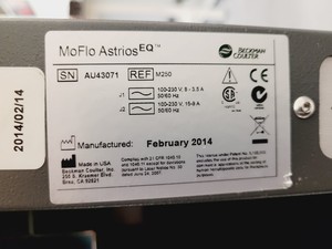 Thumbnail image of MoFlo Astrios EQ Cell Sorter 4 laser system Lab
