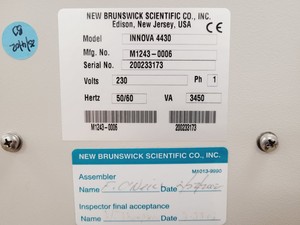 Thumbnail image of New Brunswick Innova 4430 Refrigerated Incubator Double Stack Lab