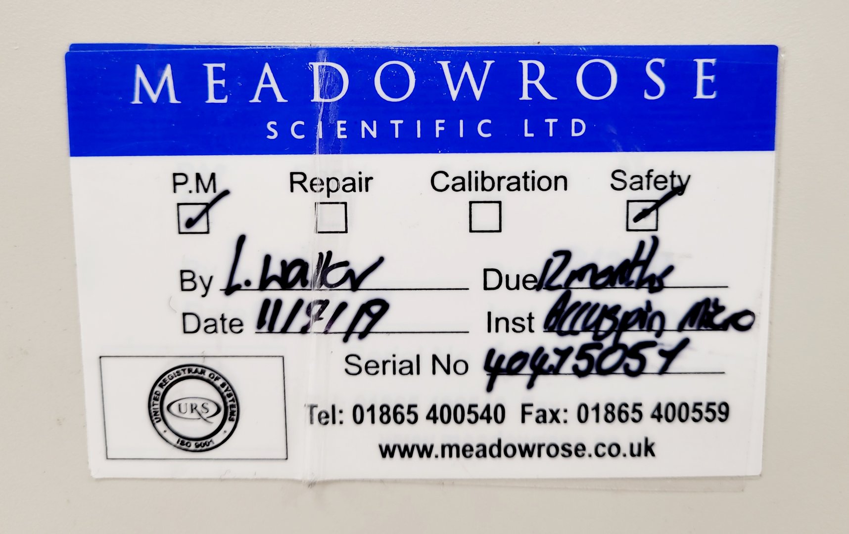 Image of Fisher Scientific accuSpin Micro with 13000rpm Rotor Cat No. 75003245 Lab