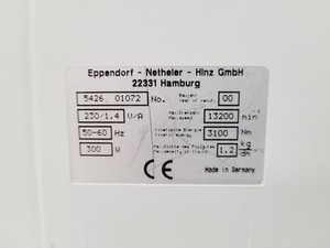 Thumbnail image of Eppendorf 5415R Refrigerated Benchtop Centrifuge with 13200rpm Rotor Lab