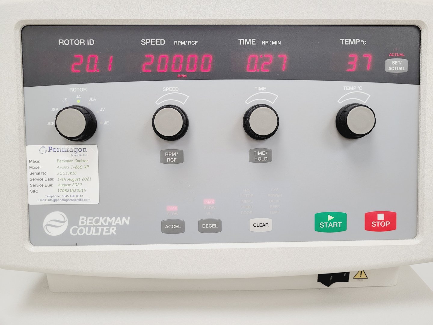 Image of Beckman Coulter Avanti J-26S-XP High Performance Centrifuge with Rotors Lab