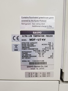 Thumbnail image of Sanyo VIP Series MDF-U74V ULT Ultra Low Temperature Freezer Lab