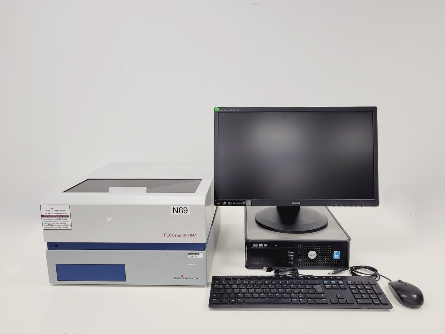 Image of BMG Labtech FLUOstar Optima Microplate Reader System with PC & Software Lab