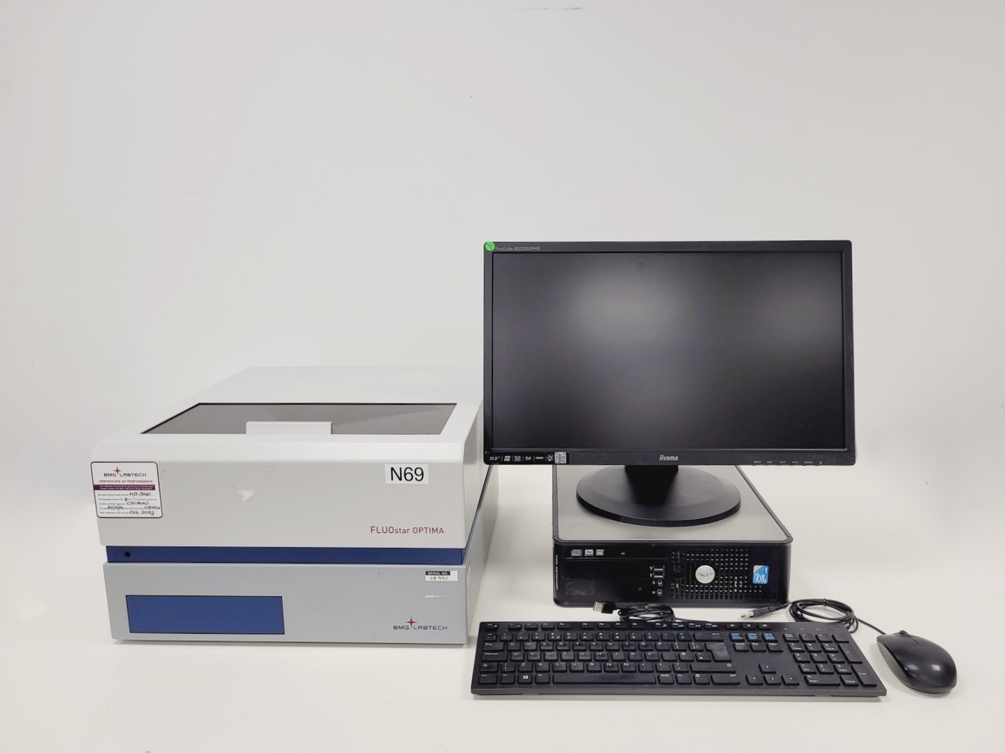 BMG Labtech FLUOstar Optima Microplate Reader System with PC & Software Lab