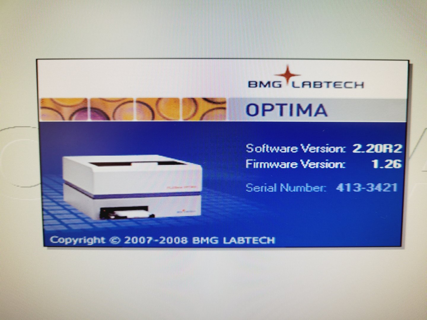 Image of BMG Labtech FLUOstar Optima Microplate Reader System with PC & Software Lab