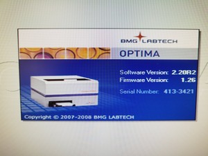 Thumbnail image of BMG Labtech FLUOstar Optima Microplate Reader System with PC & Software Lab