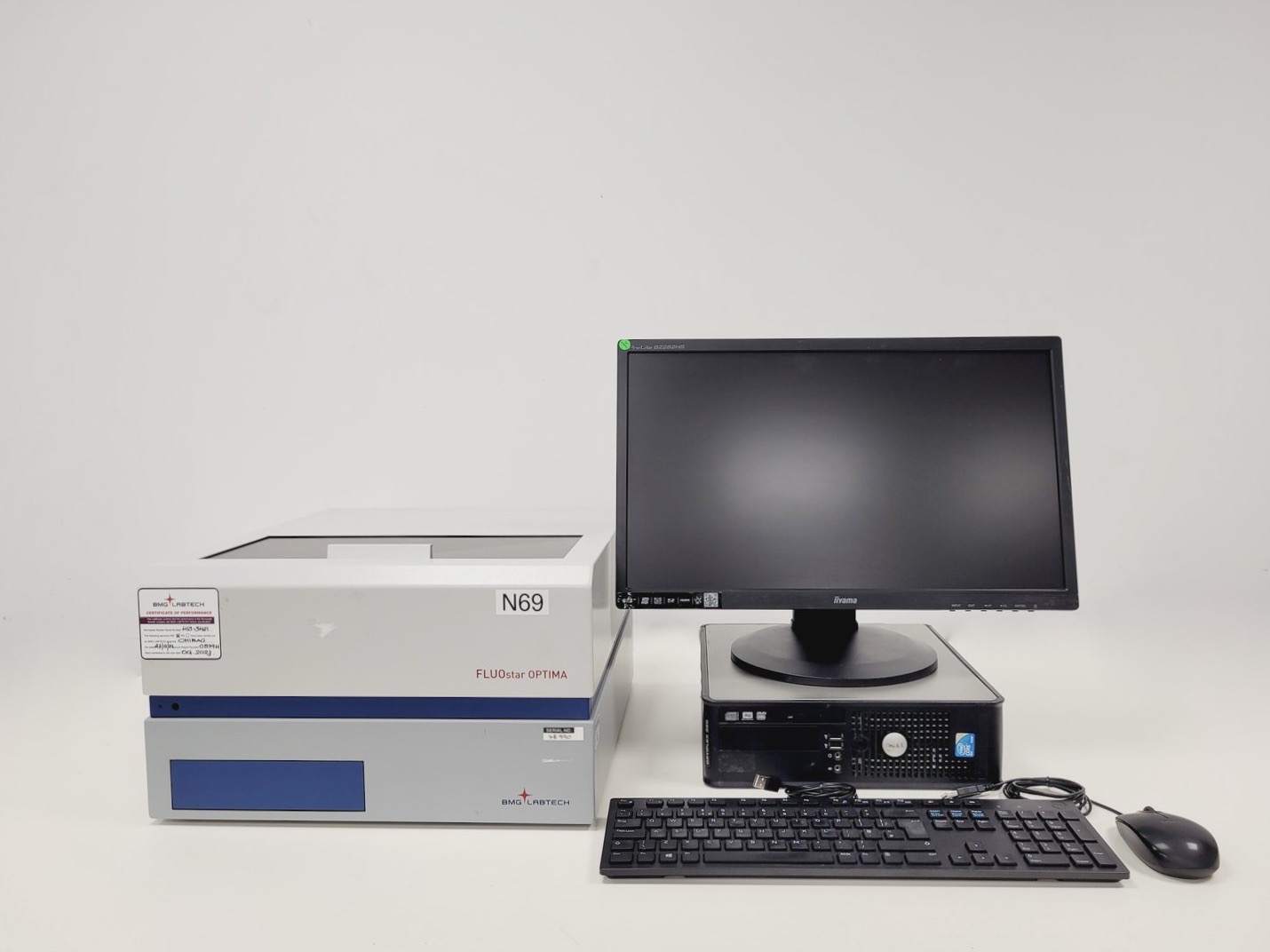 Image of BMG Labtech FLUOstar Optima Microplate Reader System with PC & Software Lab