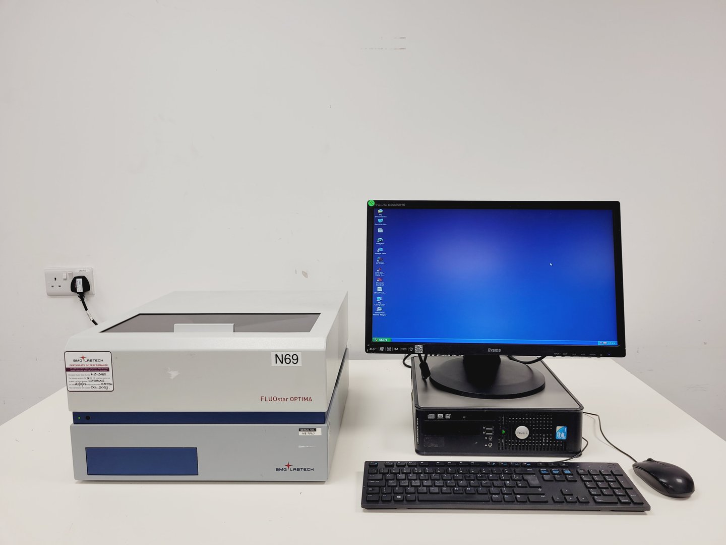 Image of BMG Labtech FLUOstar Optima Microplate Reader System with PC & Software Lab