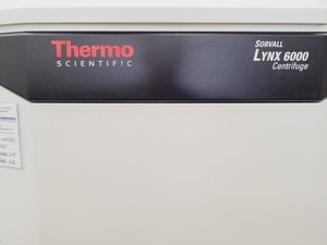 Thumbnail image of Thermo Sorvall Lynx 6000 Centrifuge With FiberLite F9-6x1000 LEX Rotor Lab