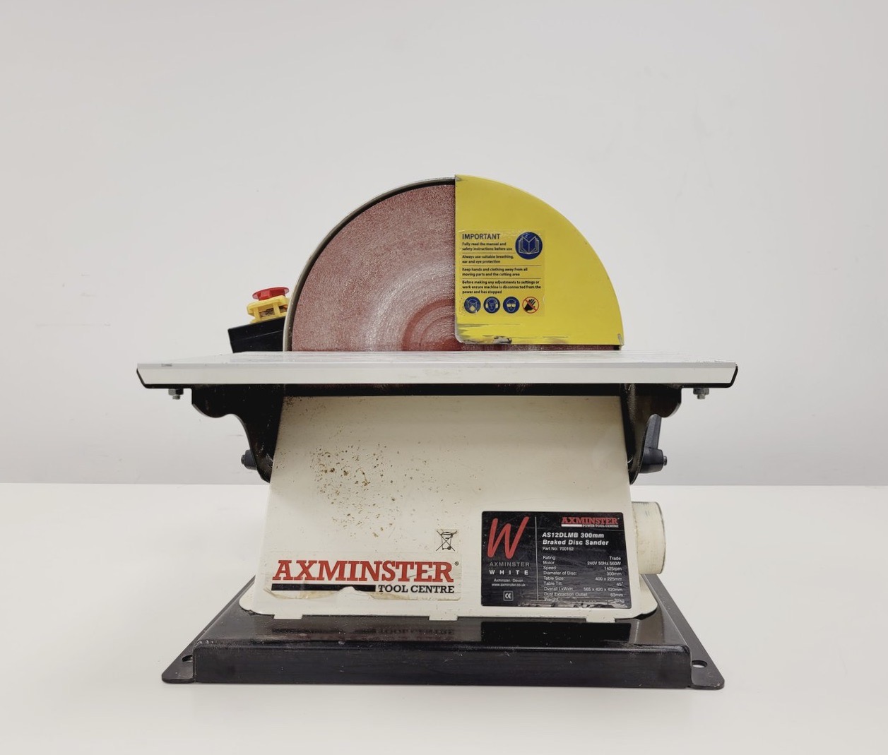 Image of Axminster AS12DLMB 300mm Braked Disc Sander