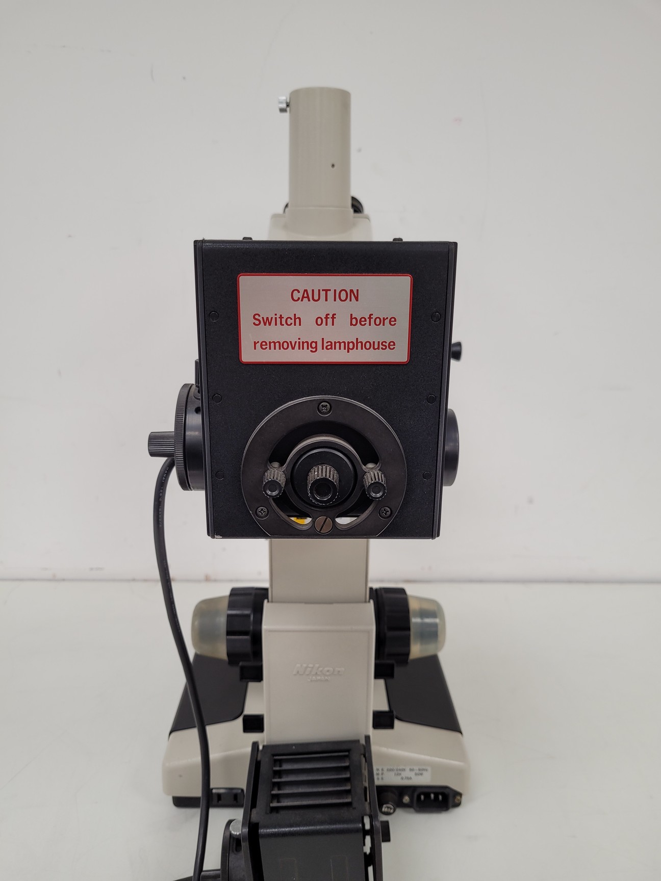 Image of Nikon Optiphot Compound Microscope with 5 x Objectives ph3 P DPlan 20P0 Lab