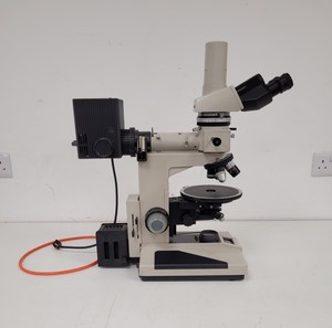 Thumbnail image of Nikon Optiphot Compound Microscope with 5 x Objectives ph3 P DPlan 20P0 Lab