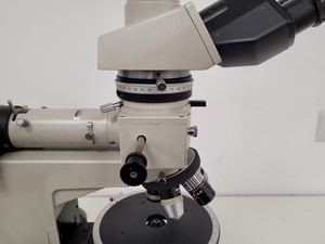 Thumbnail image of Nikon Optiphot Compound Microscope with 5 x Objectives ph3 P DPlan 20P0 Lab