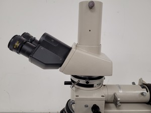 Thumbnail image of Nikon Optiphot Compound Microscope with 5 x Objectives ph3 P DPlan 20P0 Lab