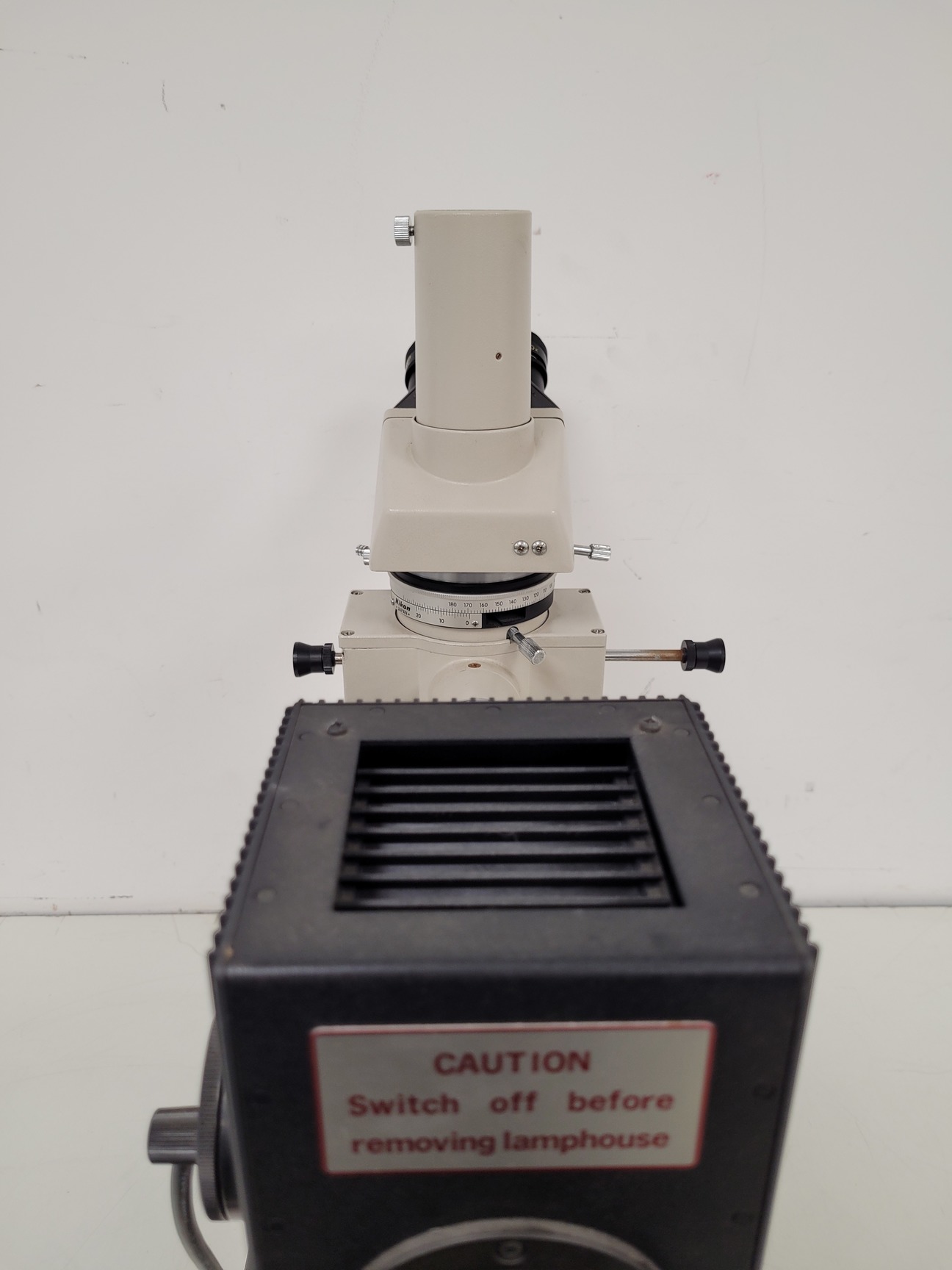 Image of Nikon Optiphot Compound Microscope with 5 x Objectives ph3 P DPlan 20P0 Lab